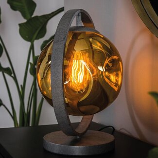 HELDR! Tafellamp Zara 1L - Oud Zilver/Goud